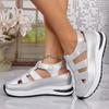 Hollow casual sandals women's outer wear summer new versatile thin muffin thick sole women's shoes