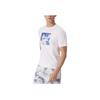 Levis Casual Comfortable Letter Print Ribbed Crew Neck Short Sleeve T-Shirt Men Tops White 002X9-0000