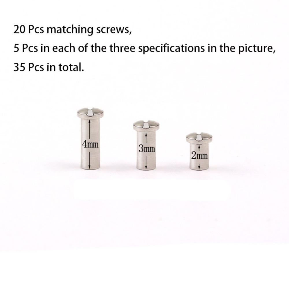Assorted Screw Nut Eyeglasses Repairing Set Hand Held Replacement Screwdriver Professional Repair Kit Nose Pad Universal Fit