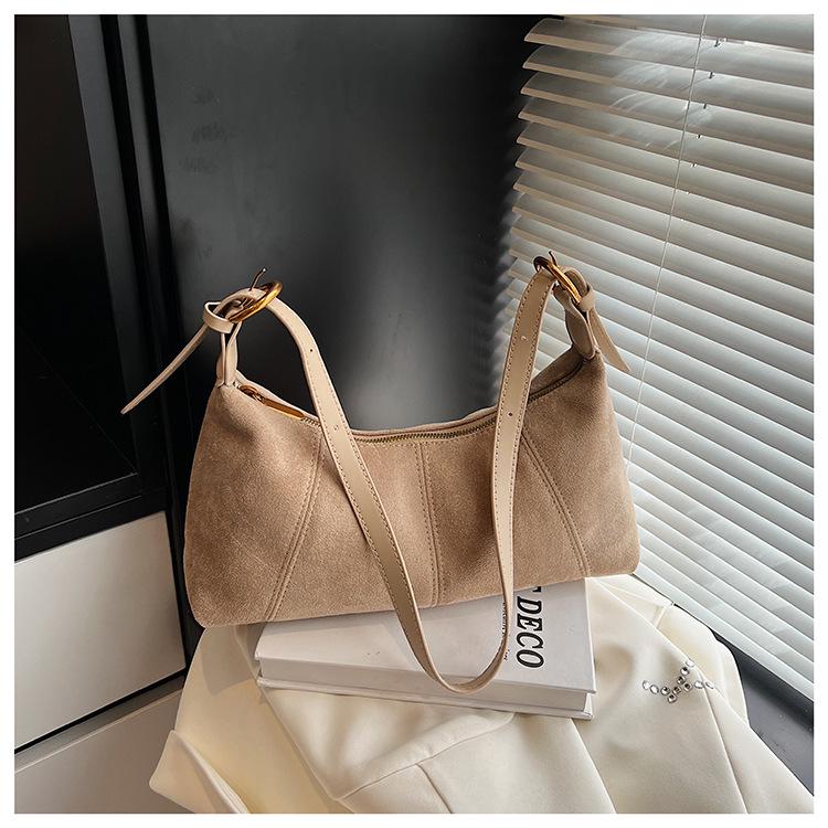 Französischer Chic Damen Herbst Schultertasche mit großem Fassungsvermögen