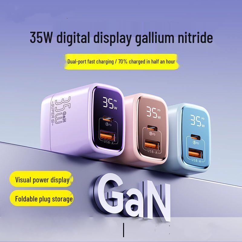 PD35W GaN-Ladegerät für iPhone 15 Pro – A+C-Anschlüsse, 17 Schnelllade-Modi, Vollständig Kompatibel