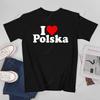 Unisex Unisex Ich liebe Polen Polska Ich liebe Polen Polnisches T-Shirt T-Shirts WoUnisex Jungen 100% Baumwolle T-Shirt