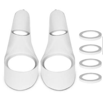 Pair Car Audio Speaker A Column Tweeter Bracket Gasket White For 2 Inch & 4 Inch