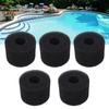 5PCS Pool Filter Sponge PU Sponge Black Reusable Washable Cylindrical Simming Pool Filter Foam for Pool Pump