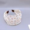 Summer Flowers Wide Edge Headband Women's 2025 New Hairhoop Versatile Hairaccessories Face Washing Pressure Hair Bands for Women