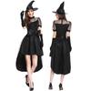 New Halloween Witch Costume Adult Cosplay Black Witch Long Dress Cosplay Costume