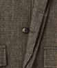 Musinsa Standard Wool Blend Tweed Oversized Half Balmacaan Coat [Brown]