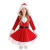 Mädchen Langarm Weihnachtskleid Set, Westliches Herbst Winter Frühling Feiertagsoutfit für Kinder
