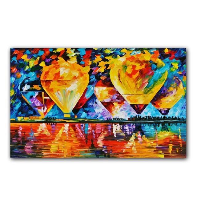 Nordic Watercolor Art Landscape Oil Painting Golden Autumn Canvas Painting for Living Room Corridor Office Home Decoration Mural No Frame
