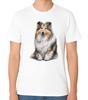 Shetland Sheepdog Fluffy Dog T-Shirt Cute Pet Unisex Tee