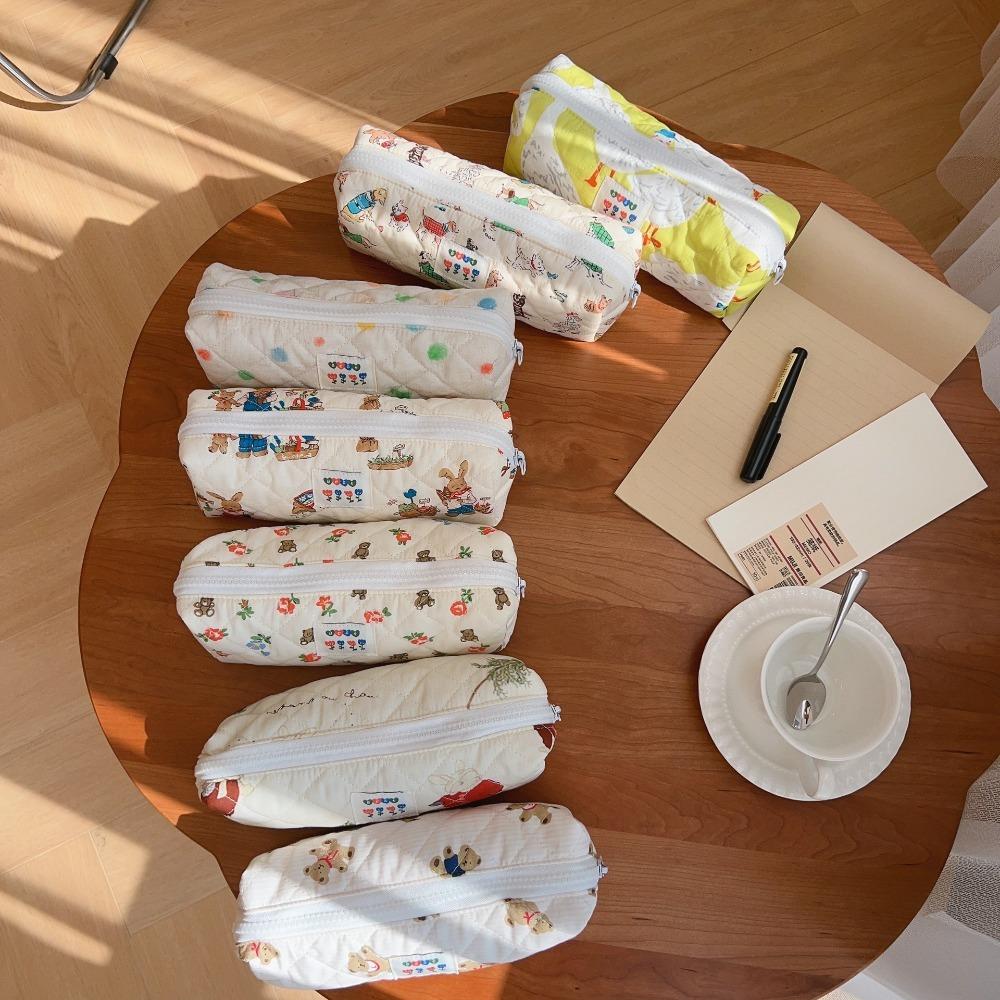 

Canvas Cute Ski Bear Kawaii Pencil Case Soft Pencil Case Student Stationery School Supplies