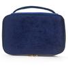 Velvet Cosmetics Bag Top Handle Travel Large Capacity Brushes Suede Makeup Vanity Case Custom Initials Name Gift