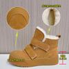 Snow Boots Women's 2025 Winter New Thick-soled Heightening Velcro Cotton Shoes Casual Versatile Retro Short Boots Women