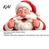 Santa Claus Wall Stickers Peeking Static Window Cling, 3D Effect Christmas Easy Apply Clings Sticker, Reusable Glass Decal for Home Holiday