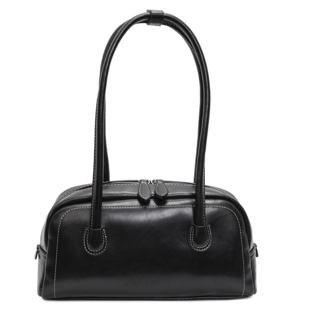 Korean Ins Style PU Hobo Bag Large Capacity Underarm Bag Vintage Women PU Shoulder Bag  Travel