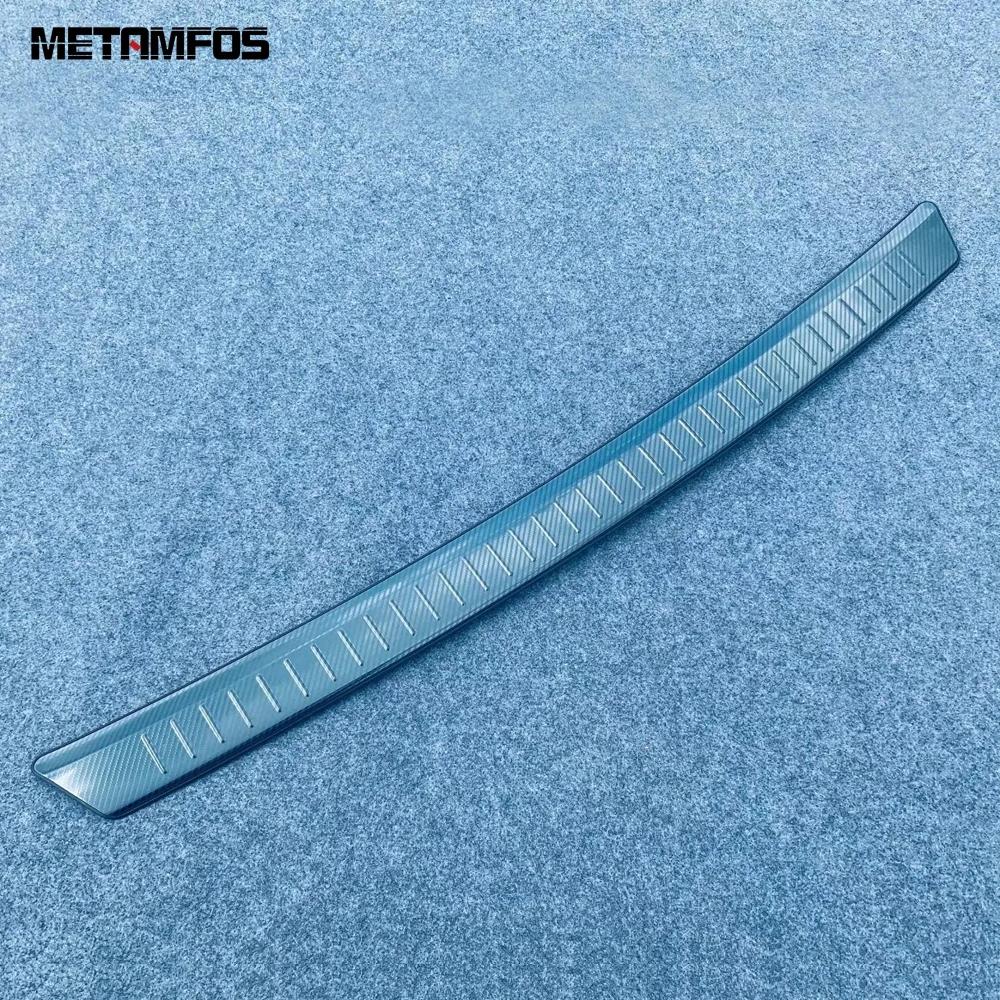 Car Accessories For Nissan Kicks    2024 Exterior Rear Trunk Bumper Foot Plate Tailgate Door Sill Scuff Guard Plate