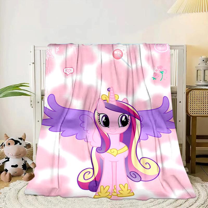 Rainbow unicorn In Clouds Blanket Flannel Blanket for bed, sofa, Camping, Hiking, Picnic Essentials, gift for family Fan gifts