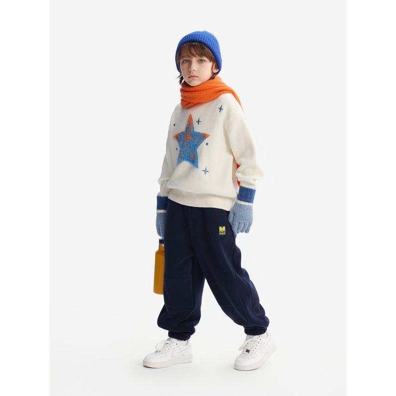 Mqd Children's Clothing Boys' Turtleneck Sweater 2025 Winter New Style Children's Knitwear for Older Kids Thickened Wool