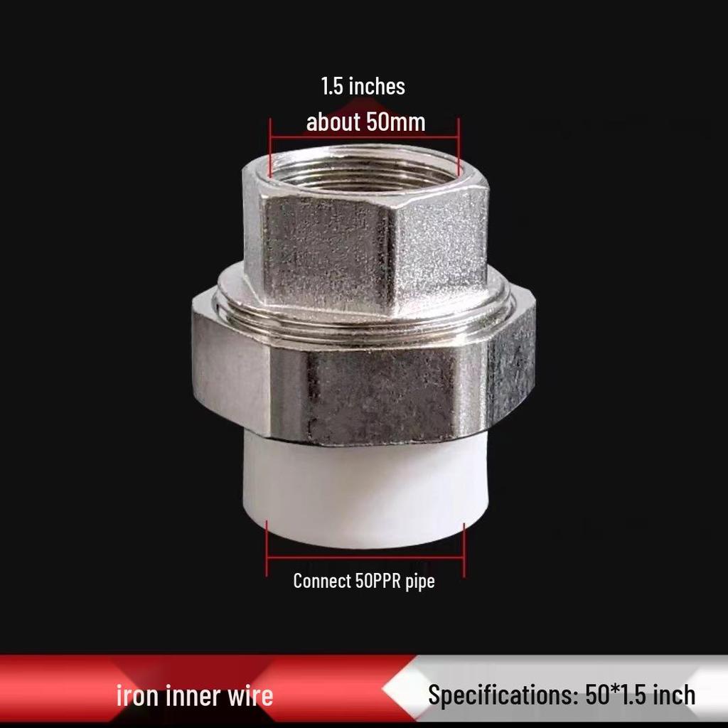 PPR Měď Železo Šroubení, Vnitřní & Vnější Závit, 20-110mm, Oboustranný PPR Železný Konektor