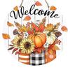 Pumpkin Wooden Welcome Door Hanging, Home Window Wall Decoration