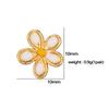 HECHENG 1Pair-2 Pcs Women's Enamel Drip Oil Craft Small Flower Earrings Sweet And Cute Earrings Cartilage Perforation Zircon