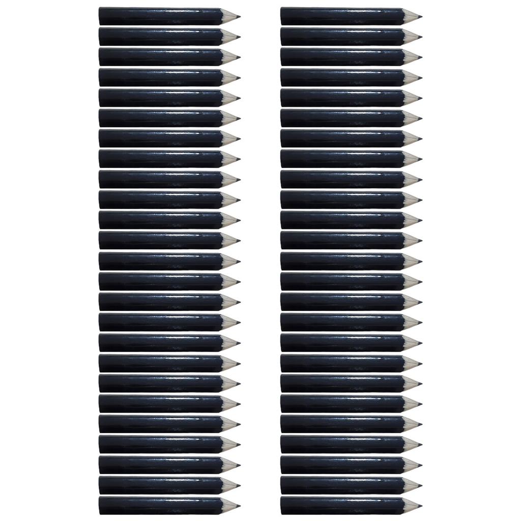 50Pcs Short Half Pencils 2.4Inch Golf Pencil Wood Drawing Pencil Hexagonal Rod Comfortable Grip for Home School Office
