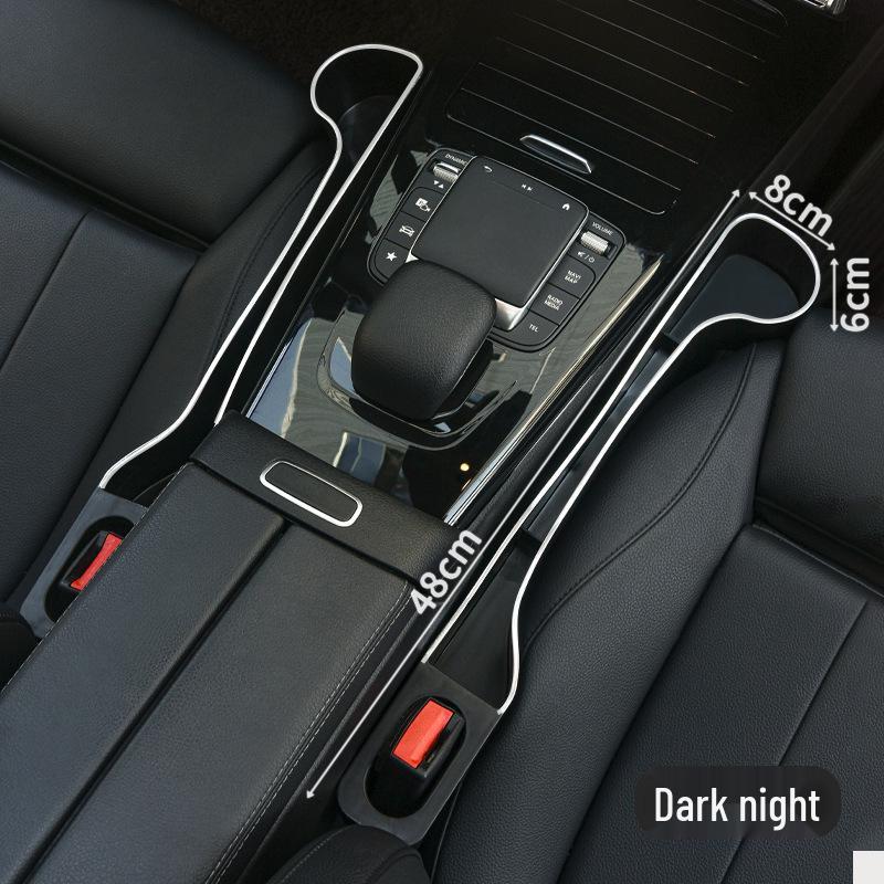 Universal Car Seat Gap Organizer - Leakproof, Multifunctional Storage for Driver & Passenger.