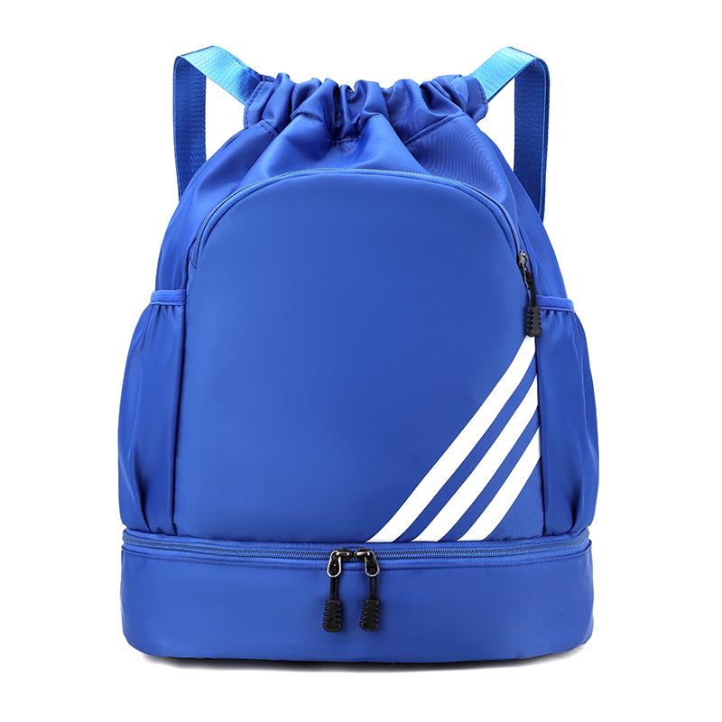 Women's Large Capacity Sports Drawstring Backpack with Shoe Compartment - Ideal for Basketball, Football, and Gym Use