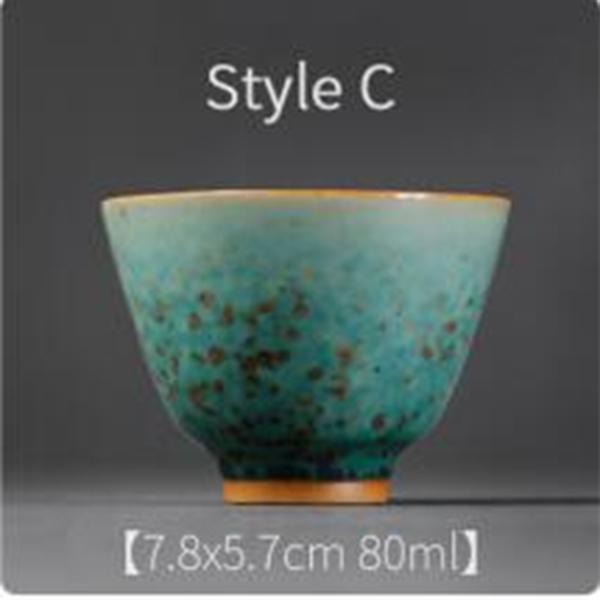 Japanese Ceramic Tea Cup Kiln Change Petal Kung Fu Tea Set