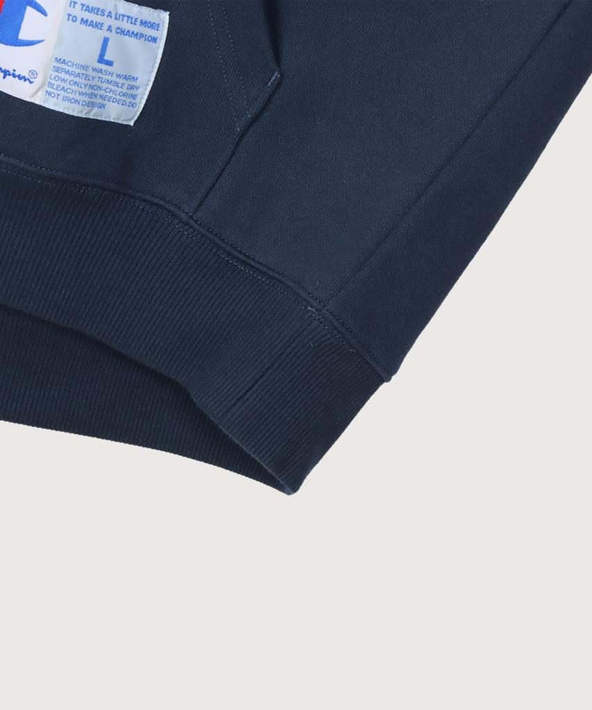 Big C Logo Oversized Jog Tag Hoodie Navy