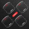 4pcs Transparent Protection Car  Emblem Exterior Door Bowl Sticker For Mini Cooper One JCW Works F54 F55 F56 F57 F60 R50
