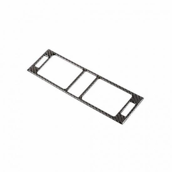 Real Carbon Fiber Middle Console Air Outlet Vent Trim For Benz C-Class 2007-2014