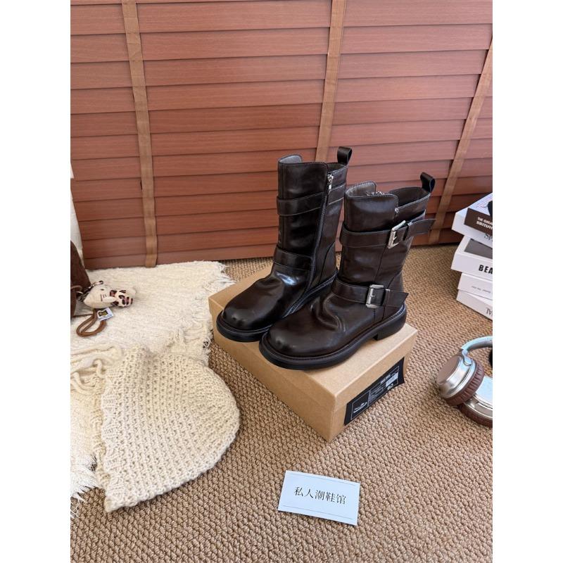 

Ретро пряжка на ремне платформа локомотив короткие ботинки женские новая мода универсальные рыцарские тонкие ботинки 40 коричневый