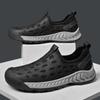 Ausgehöhlte Herren-Sneaker Atmungsaktive Mesh-Flats Leichte Freizeit-Laufschuhe Fahr-Loafer Ultraleichtes Herren-Slip-on-Schuhwerk