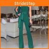 Elegant Women Tied Waist Flared Jumpsuits Fashion One Shoulder Sexy Rompers For Effortless Style