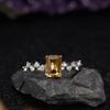 Wind S925 Sterling Silver Natural Colored Treasure Ring, High Sense Temperament, Lucky Niche Design, Light Luxury, High-End
