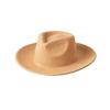 Europe, America autumn and winter new fashion simple wool felt wide brim jazz hat women's casual concave thermal top hat tide