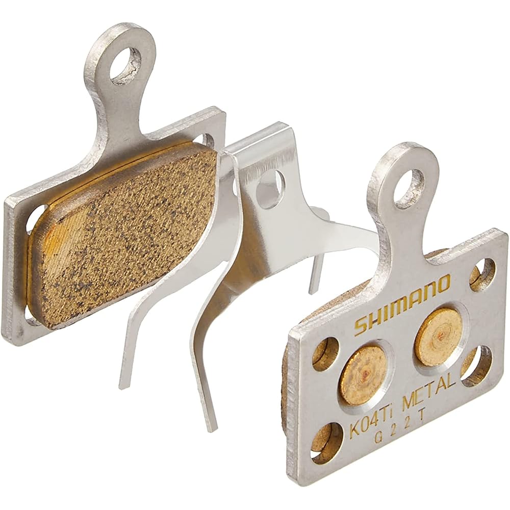 Shimano K04TI Metal Disc Brake Pads with Titanium Backplate for Bicycle Braking System