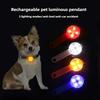 LED Pet Dog Cat Collar Pendant Night Safety Luminous Light IPX7 Waterproof Flashing Harness with Light for Dog Accessories