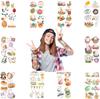 10 Blatt Oster-Tattoo-Aufkleber Eier-Hase-Muster Feiertagsparty Langlebig Wasserdicht Temporäre Tattoo-Aufkleber