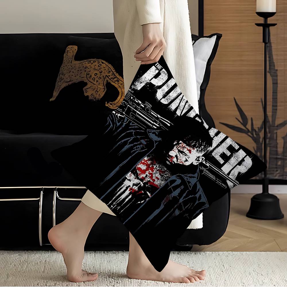 Game TThe Punisher Cushion Cover Polyester Sofa Cushions Decorative Throw Pillows Home Decoration Pillowcover