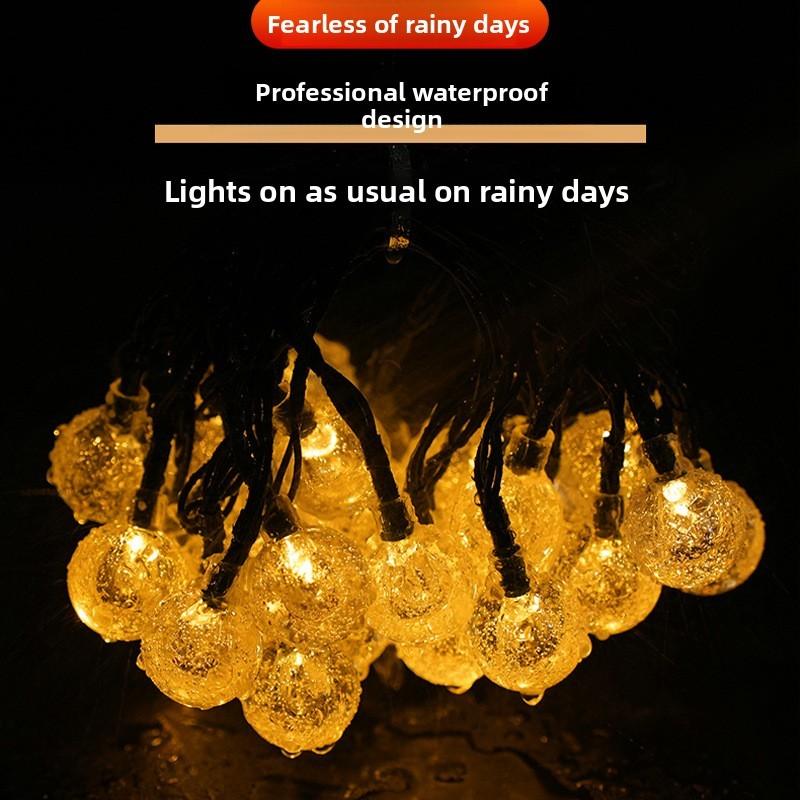 Solar Garden Led String Lights Waterproof For Patio Party And Holiday Decor