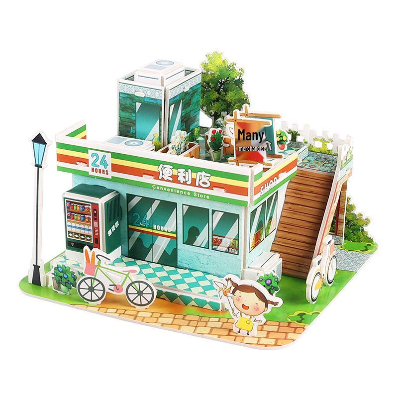 3D Puzzle DIY Handmade Dollhouse - Educational Toy for Kids & Parent-Child Interaction