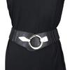 New V-shaped Women Waist Belt Versatile Slimming Wide Belts Alloy Buckle PU Leather Waistband Dress Belt
