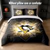 Pittsburgh Penguins Design Bed Bedding Set 1 Duvet Cover + 2 Pillowcases Soft Breathable Household Bed Linens