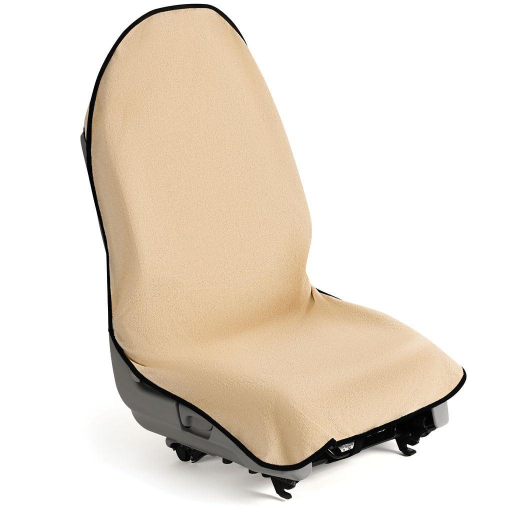 Universal Waterproof & Sweatproof Vehicle Seat Cover - Terry Cloth, Dustproof, Four Seasons Compatibility, Sports Seat Cushion