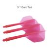 3Pcs Plastic Professional Dart Flights 2BA Anti-Fall Darts Tail Dart Leaves Anti-Drop  for Indoor Outdoor Playing