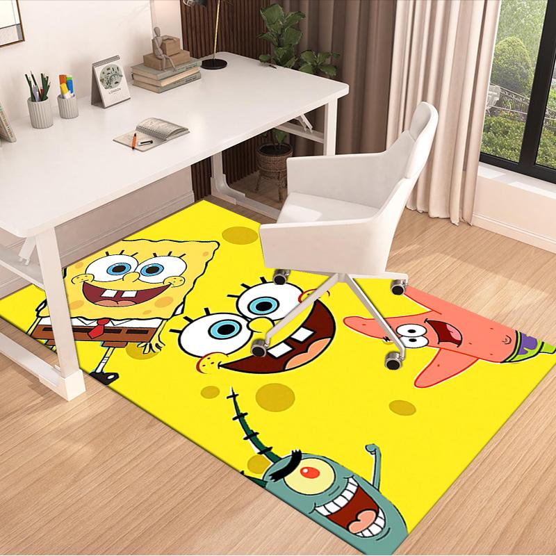 Spongebob Squarepants Adventure Carpet For Playroom Bedroom Living Room Sofa Home Decorkids Game Area Rug Nonslip Floor Mat