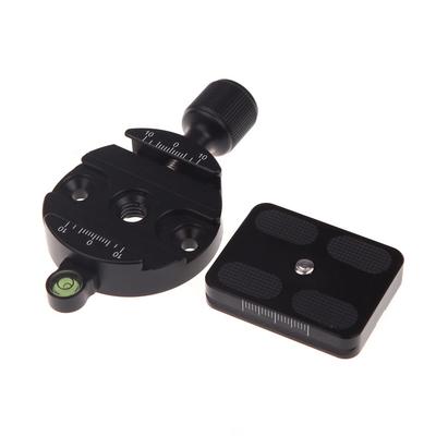 DM 55 Clamp and QR Quick Release Plate with Gradienter for 55mm Ball Head Arca Swiss RRS Wimberley