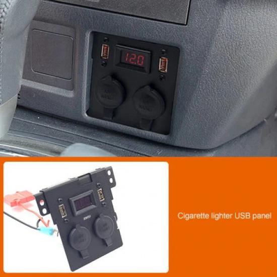

For Mitsubishi Pajero Cigarette Lighter Multifunctional QC3.0 Fast Charging V97 V93 V87 Pajero USB cigarette Lighter Panel panel